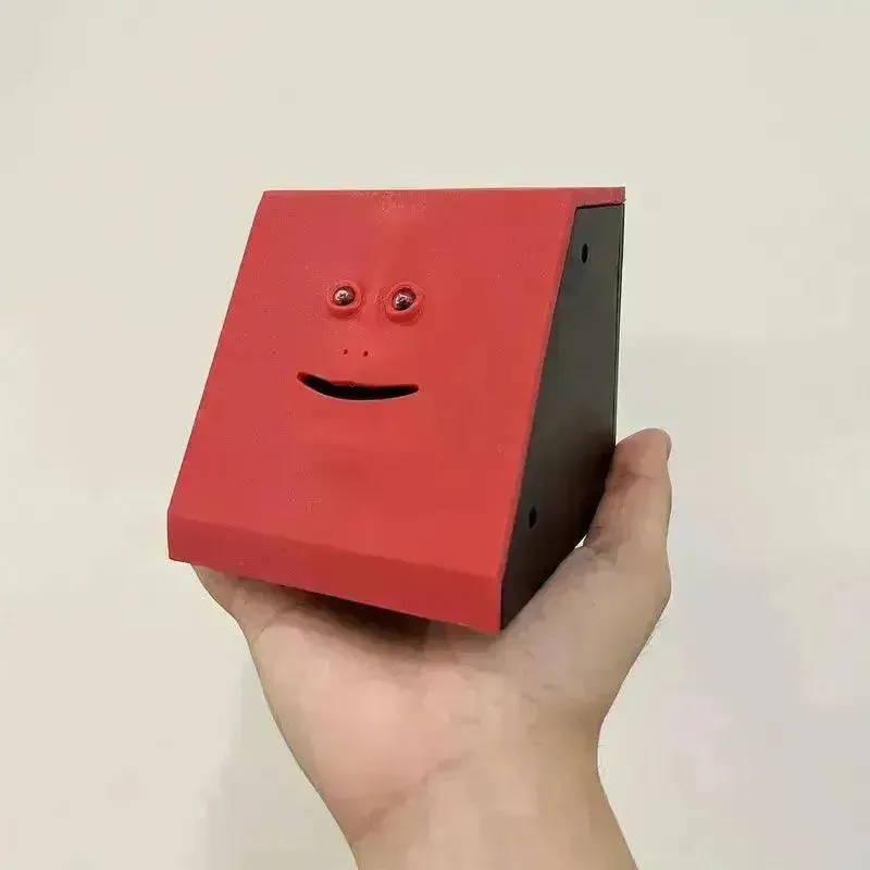 Coin Eating Animated Face Piggy Bank