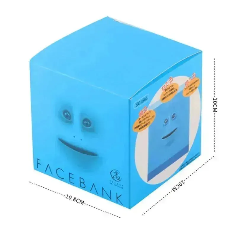 Coin Eating Animated Face Piggy Bank