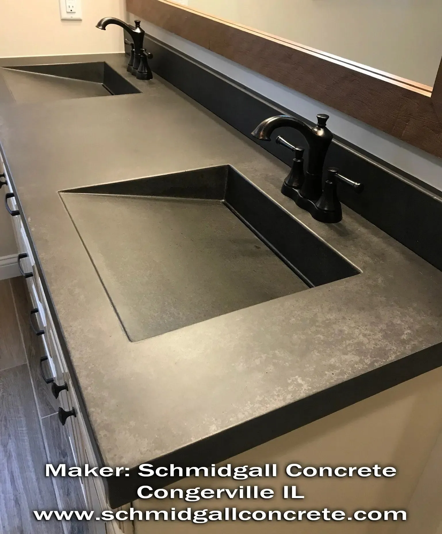 Concrete Sink Mold SDP-44 ADA Shallow Ramp Slot Drain (17"x14"x3")