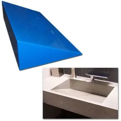 Concrete Sink Mold SDP-8 Ramp Slot Drain (24"x15.75"x6")