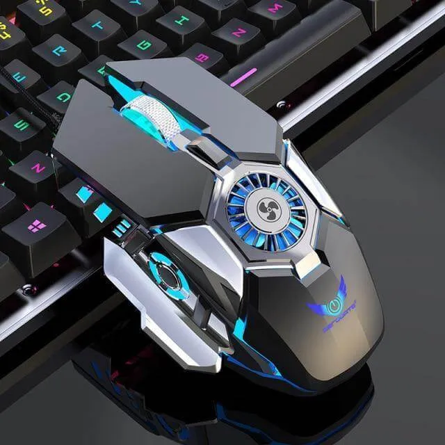 Cooling USB Fan Gaming Mouse