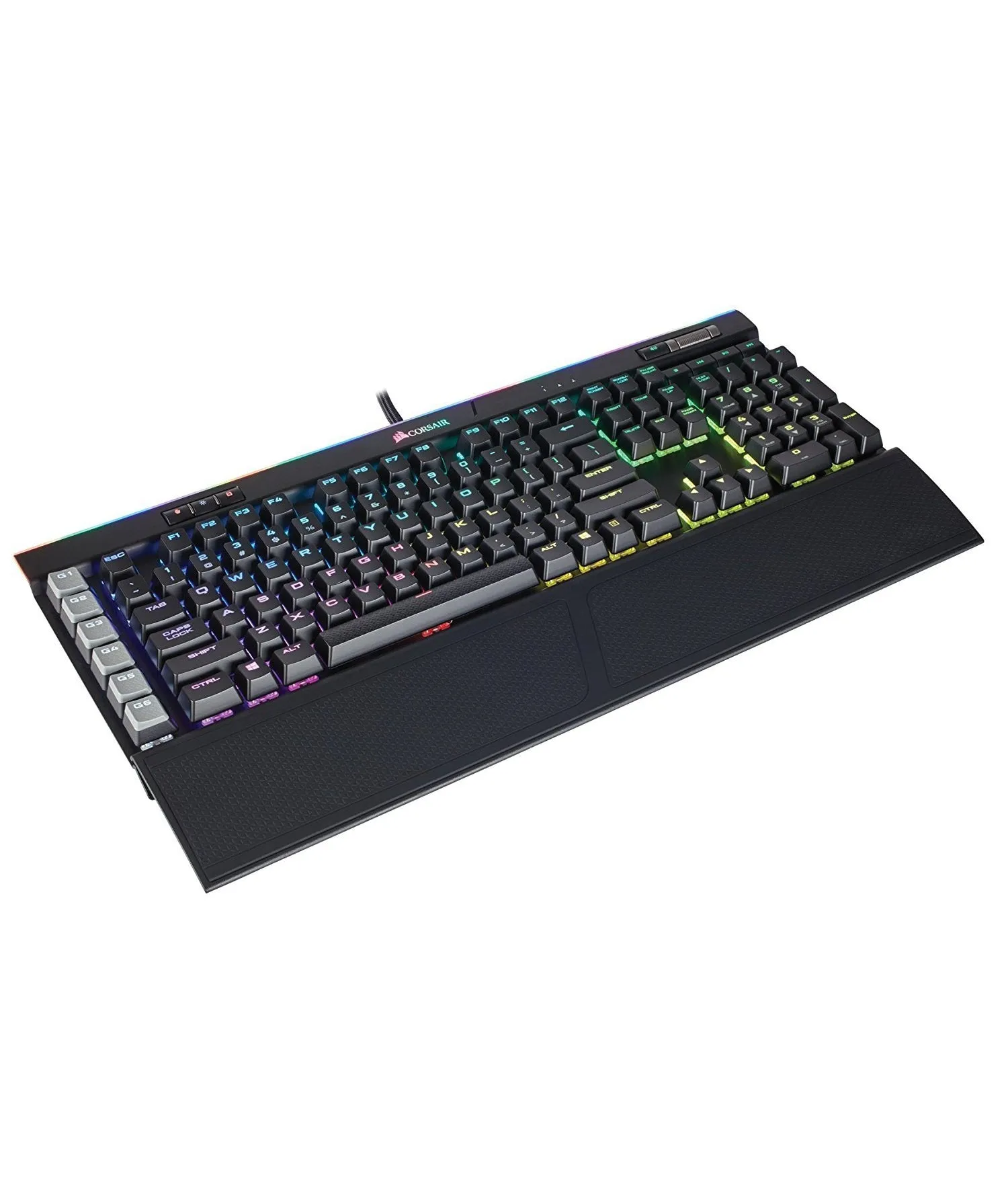 Corsair Keyboard K95 RGB Platinum Mechanical Gaming Keyboard (GunMetal) -  USB Passthrough & Media Controls - Cherry MX Speed – RGB LED Backlit