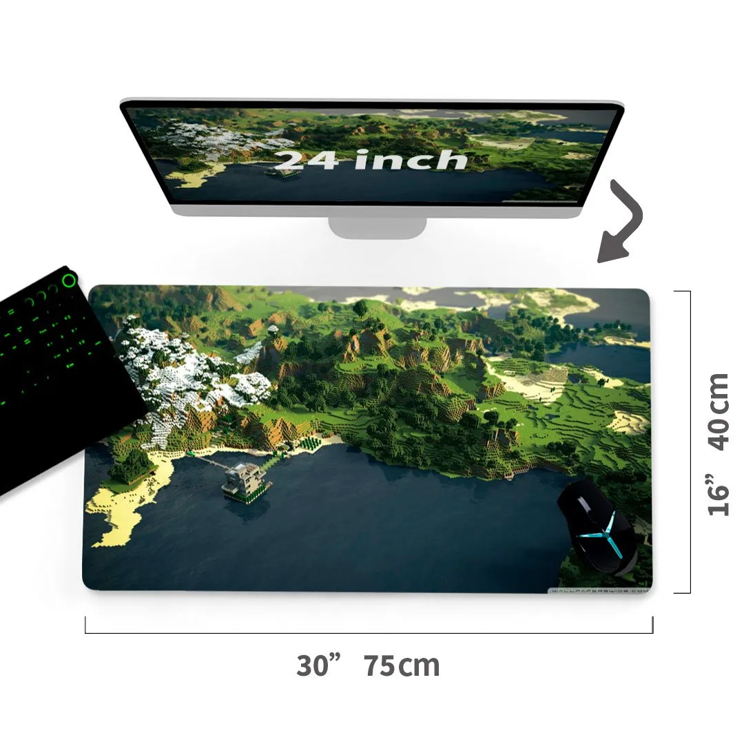 Custom Minecraft Mouse Pad 30"x16"