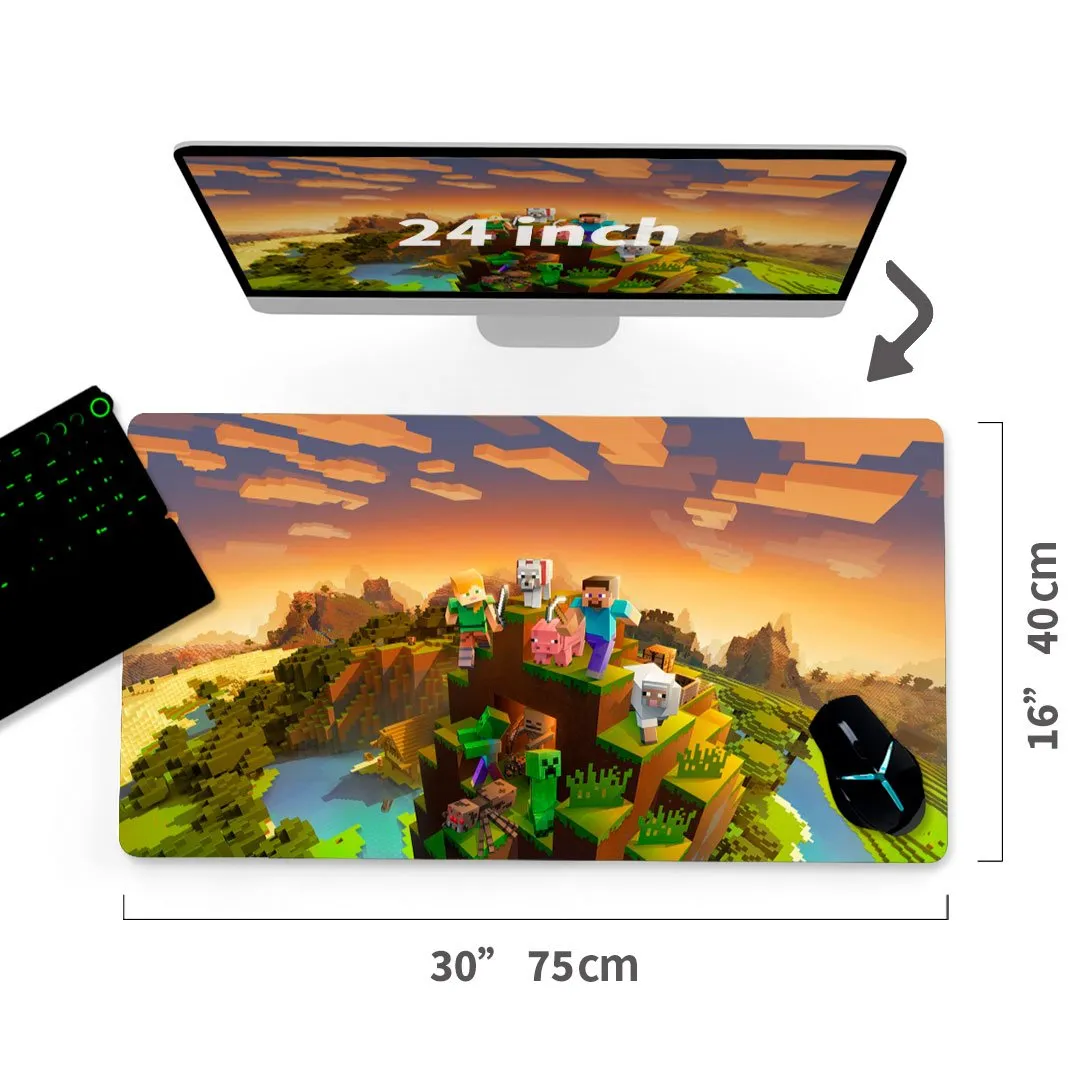 Custom Minecraft Mouse Pad 30"x16"