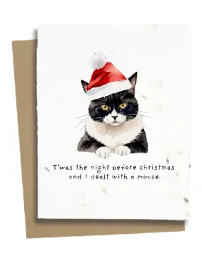 Dealt With A Mouse Plantable Christmas Card