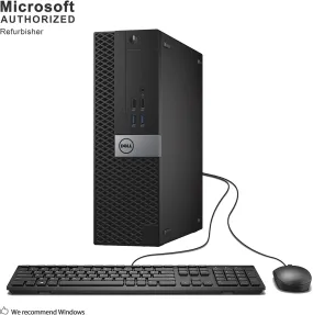 Dell OptiPlex 3050 (SFF) Desktop  | Intel Core i3-7100 (7th Gen) 3.90 GHz, 8GB DDR4 RAM, 256GB NVMe M.2 SSD, USB3.0 & HDMI, DisplayPort, 1GBe LAN  Port, Includes Wi-Fi, Keyboard & Mouse | Windows 10 Pro, Certified Refurbished- 1 Year Warranty