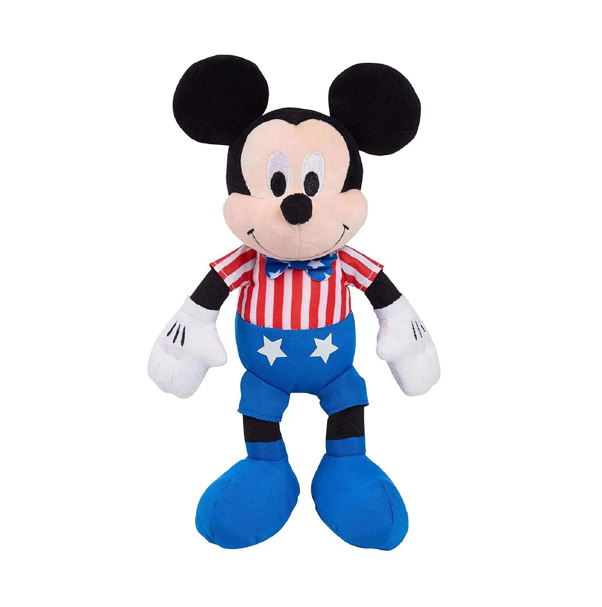 Disney Patriotic Bean Plush Mickey Mouse and Minnie Mouse 4th of July Independence Day Decorations Officially Licensed Kids Toys for Ages 2 Up Gifts and Presents by Just Play