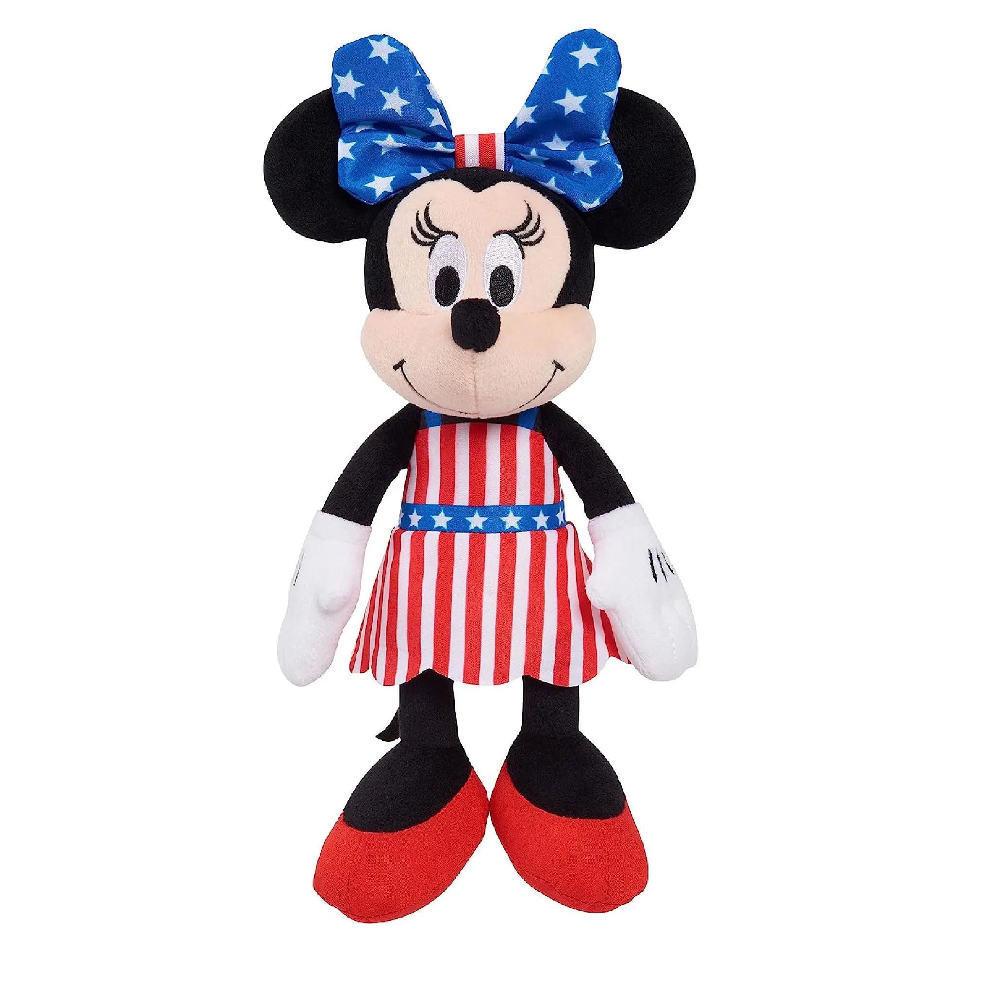 Disney Patriotic Bean Plush Mickey Mouse and Minnie Mouse 4th of July Independence Day Decorations Officially Licensed Kids Toys for Ages 2 Up Gifts and Presents by Just Play