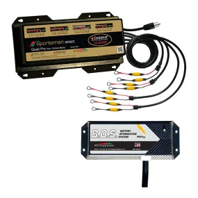 Dual Pro SS4 4 Bank Battery Charger w/3 Bank B.O.S.