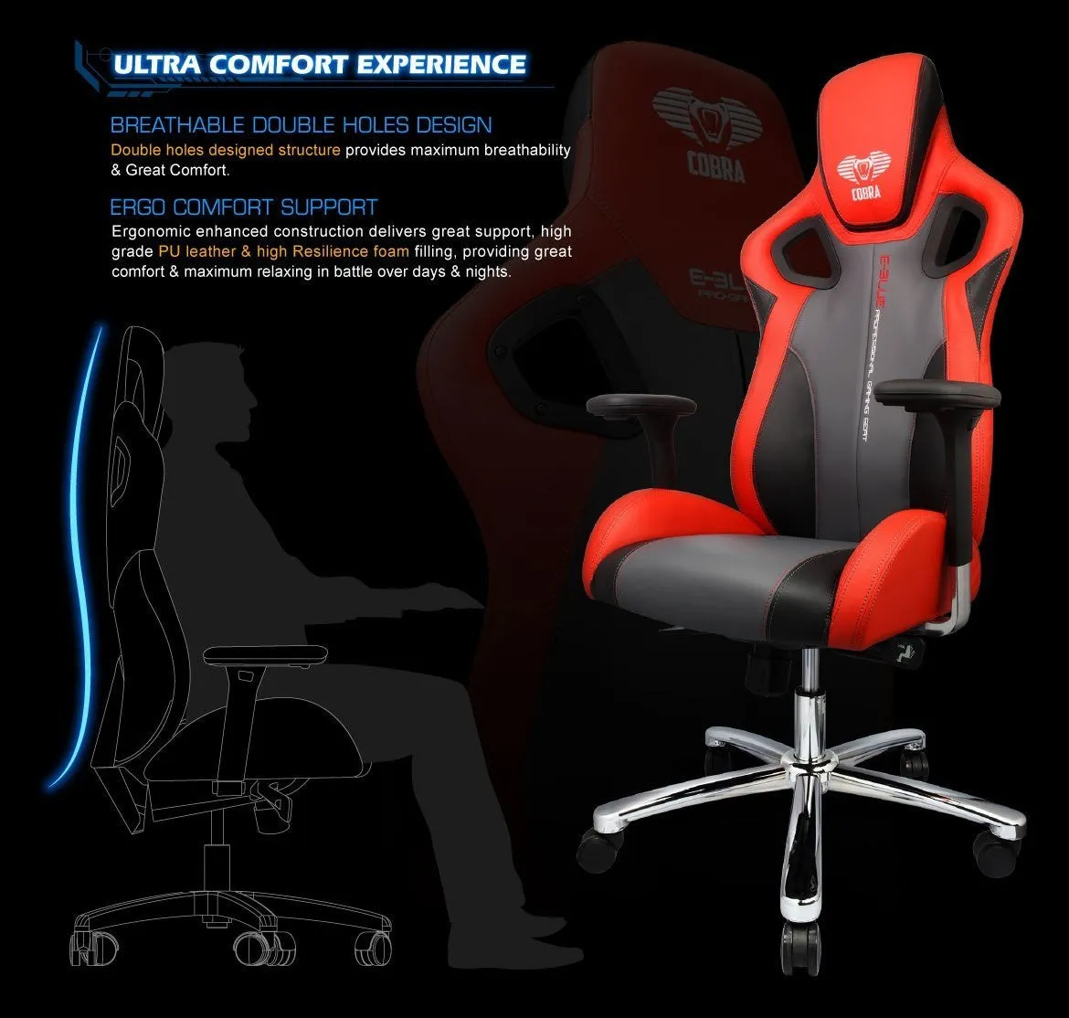 E-Blue Cobra-X Gaming Chair