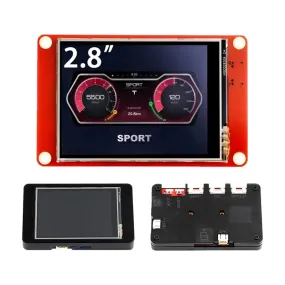 Elecrow CrowPanel 2.8-inch ESP32 HMI 320x240 Display SPI TFT LCD Touchscreen w/ Case