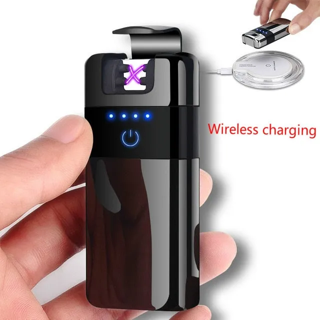 Explorer Outdoor Camouflage Waterproof Windproof Double Arc Pulse Plasma Cigarette Lighter USB Charging  Electric Metal Lighter