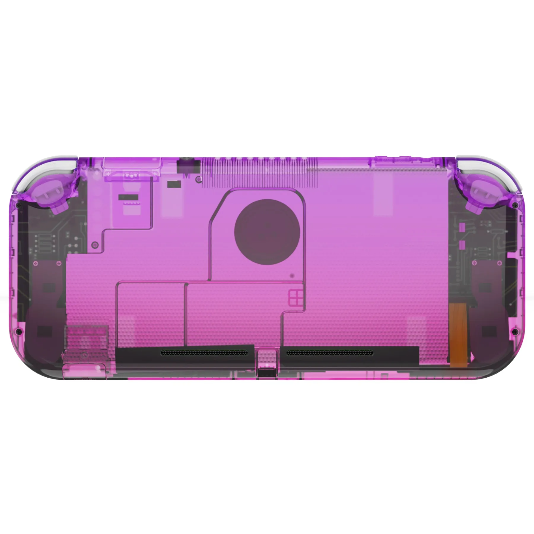 eXtremeRate Gradient Translucent Purple Rose Red DIY Replacement Shell for Nintendo Switch Lite, NSL Handheld Controller Housing with Screen Protector, Custom Case Cover for Nintendo Switch Lite - DLP318