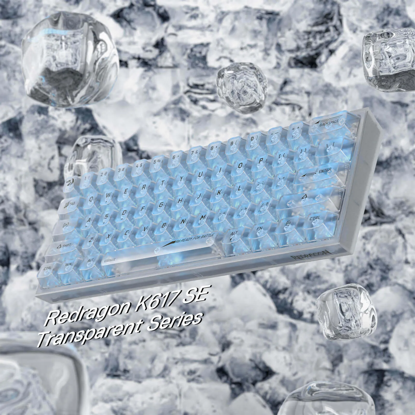 FIZZ K617 SE Full-Transparent Mechanical Keyboard