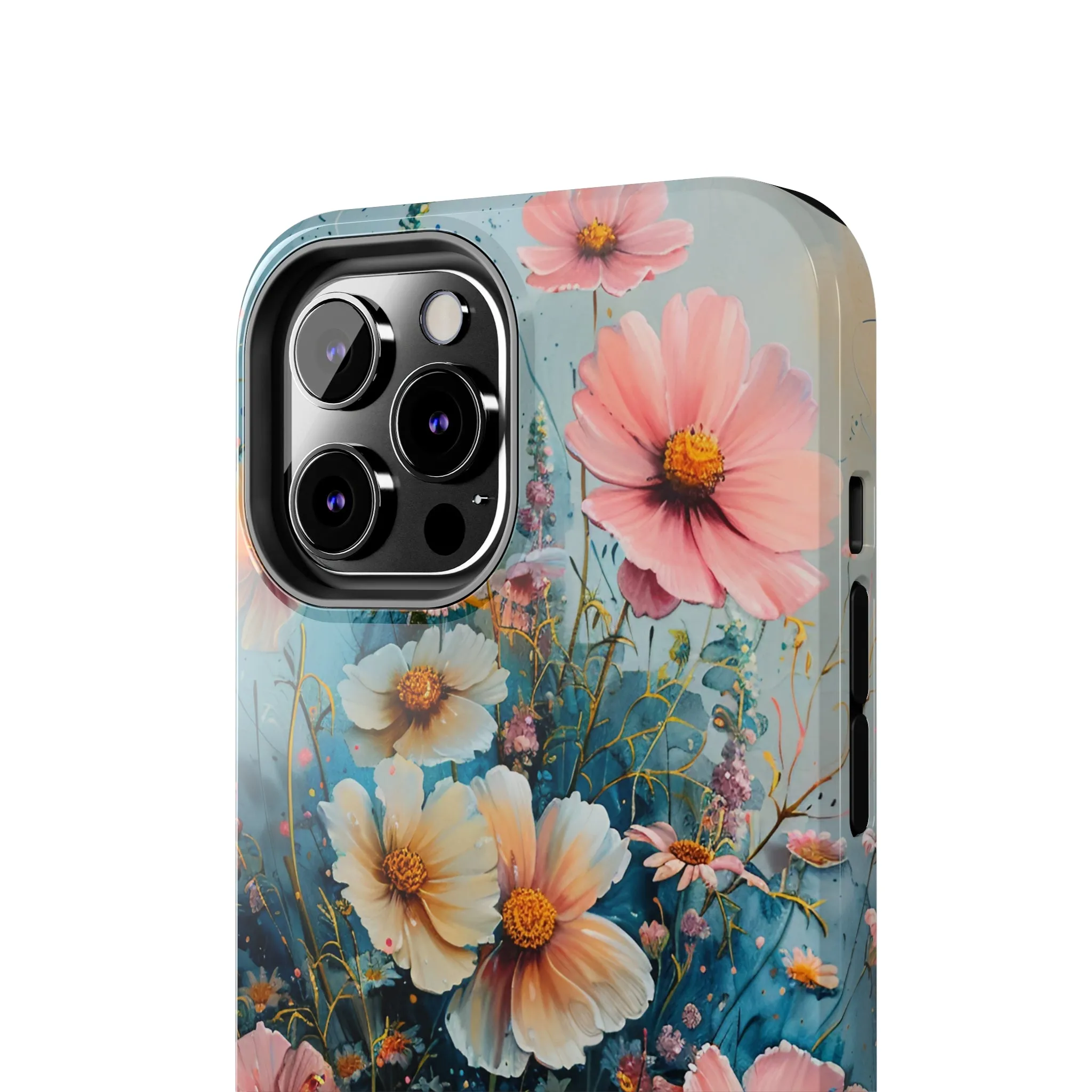 Floral iPhone Case, Vibrant Garden Flowers Protective Phone Cover, Designer Artistic Blossom Mobile Case, Unique Flower Gift Idea, Tough iPhone Case