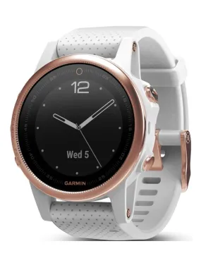 Garmin Fenix 5S Sapphire Multisport Smartwatch - Rose Gold Tone - Wi-Fi-Enabled