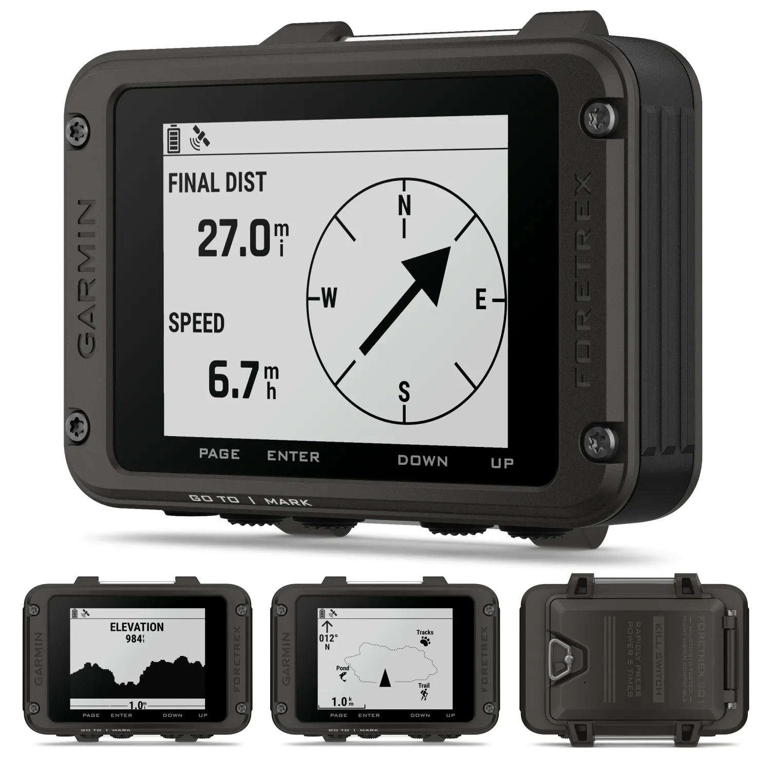 Garmin Foretrex 801 Wrist-mounted GPS Navigator, Tactical Features