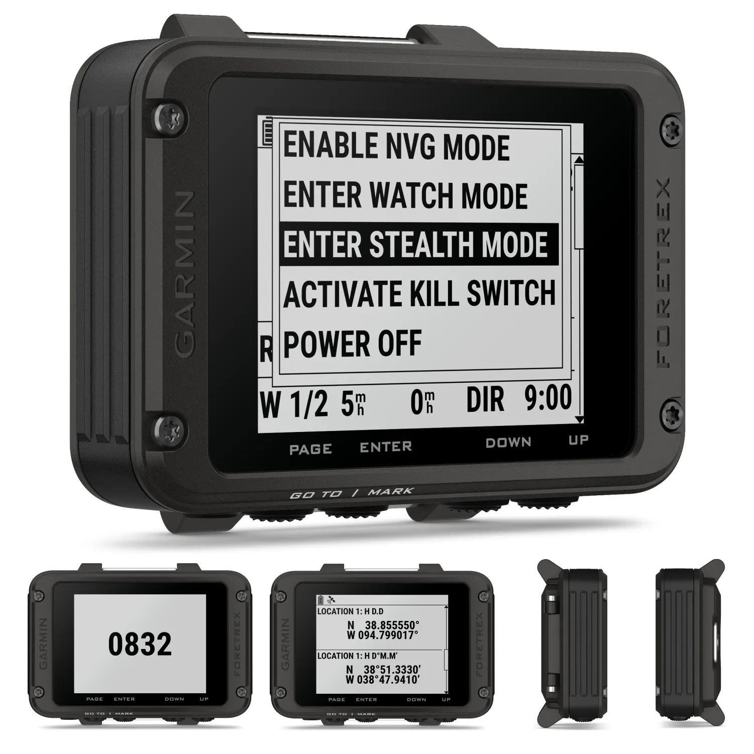 Garmin Foretrex 801 Wrist-mounted GPS Navigator, Tactical Features