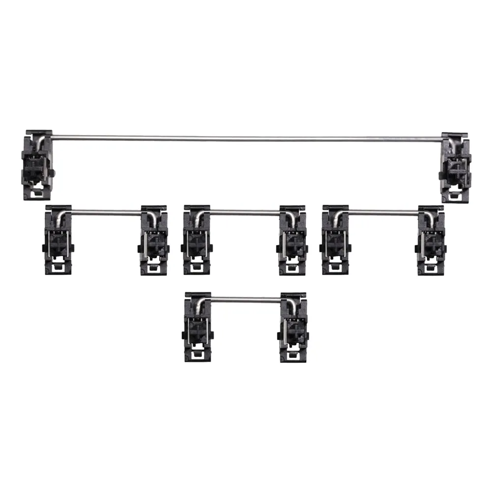 Gateron Black White Plated Plate Mounted Stabilizer for Custom Mechanical Keyboard Plate YC66 Zeeyoo 68 YC96 Womier INKC87 60 87