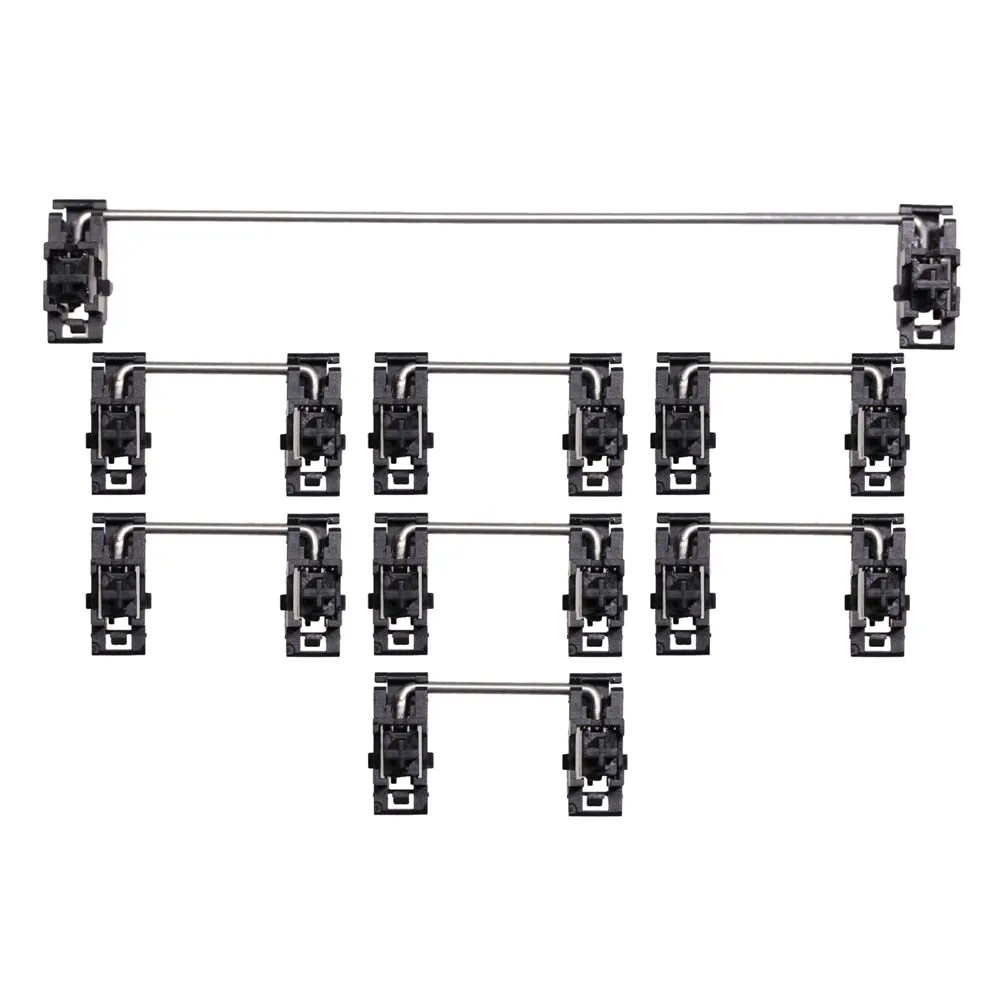 Gateron Black White Plated Plate Mounted Stabilizer for Custom Mechanical Keyboard Plate YC66 Zeeyoo 68 YC96 Womier INKC87 60 87