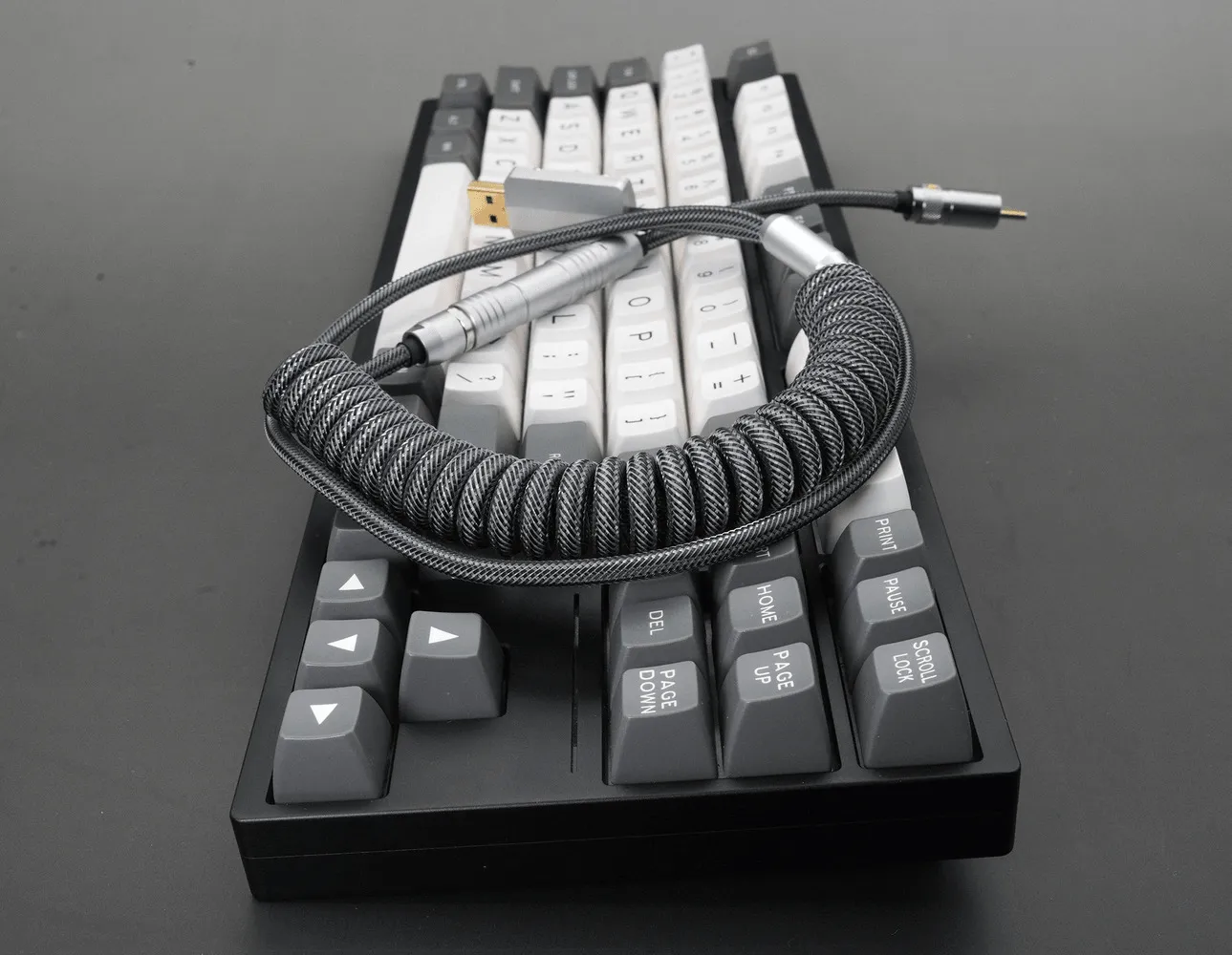 GeekCable Full Grey Customized DIY Manual Mechanical Keyboard Cable