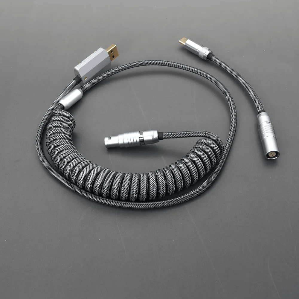 GeekCable Full Grey Customized DIY Manual Mechanical Keyboard Cable