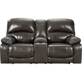 Hallstrung Power Reclining Loveseat - Gray