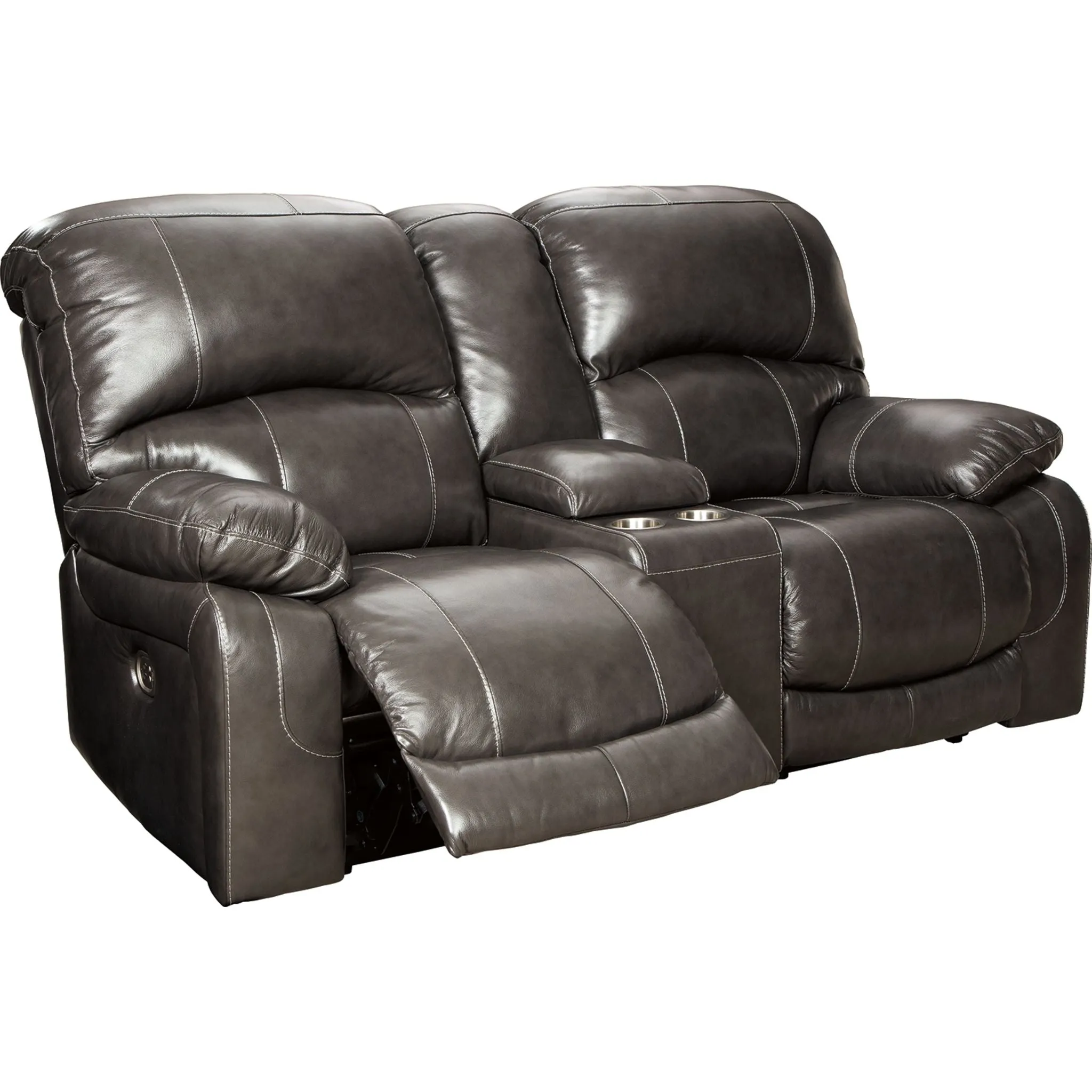 Hallstrung Power Reclining Loveseat - Gray