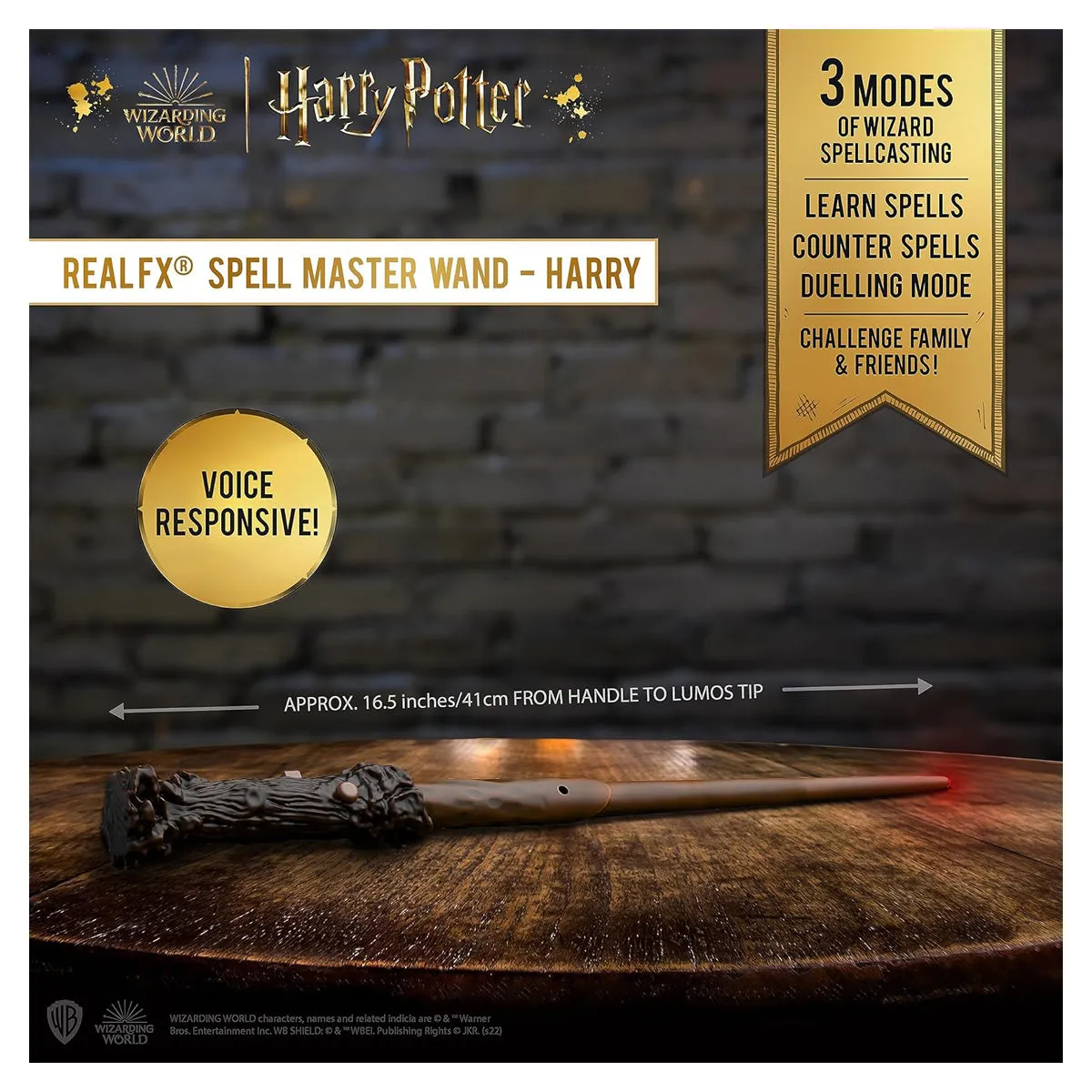 Harry Potter Real FX Spell Master Wand - Harry