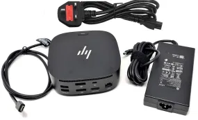 HP USB-C Dock G5 Docking Station Kit with 120 Watt AC Adapter 19.5V 6.15A - HSN-IX02- Black