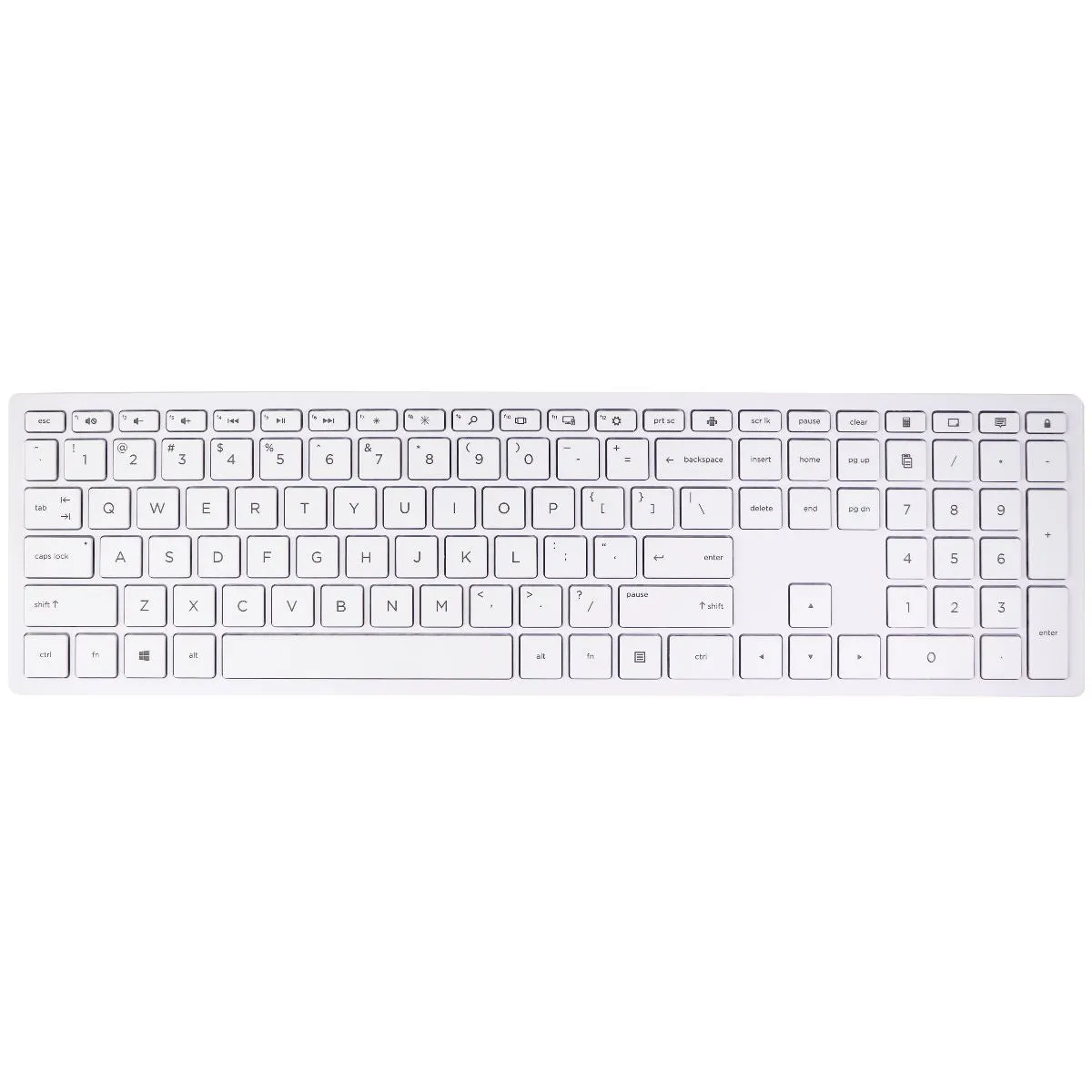 HP WIreless Keyboard (TPC-C002K) for Laptops and Desktops - White