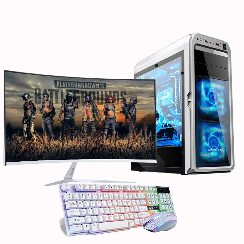 i7 Ram 8GB HDD 480GB gaming desktop computer pc with 32inch monitor