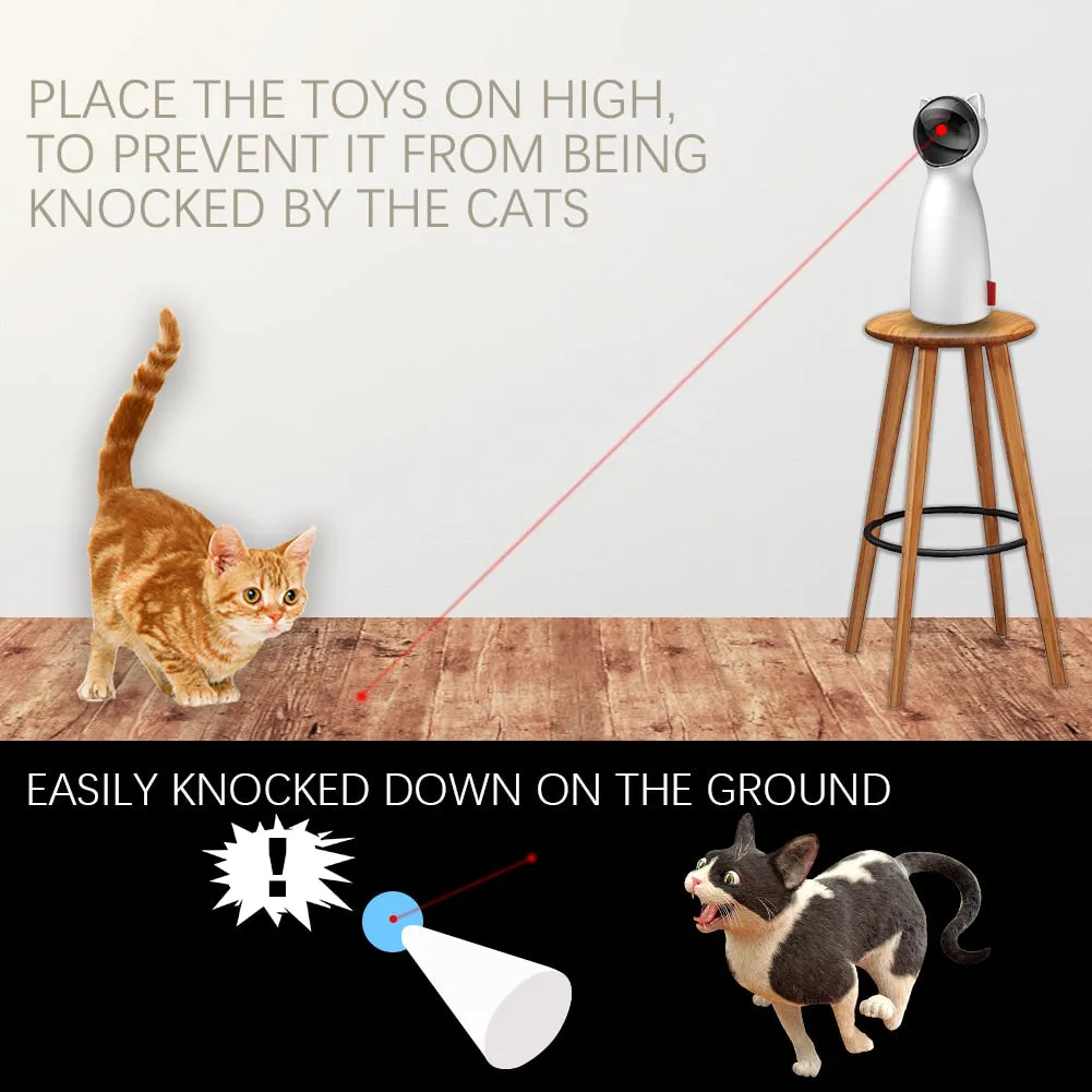 Interactive Laser 360 Degree Rotation Electronic Cat Toy