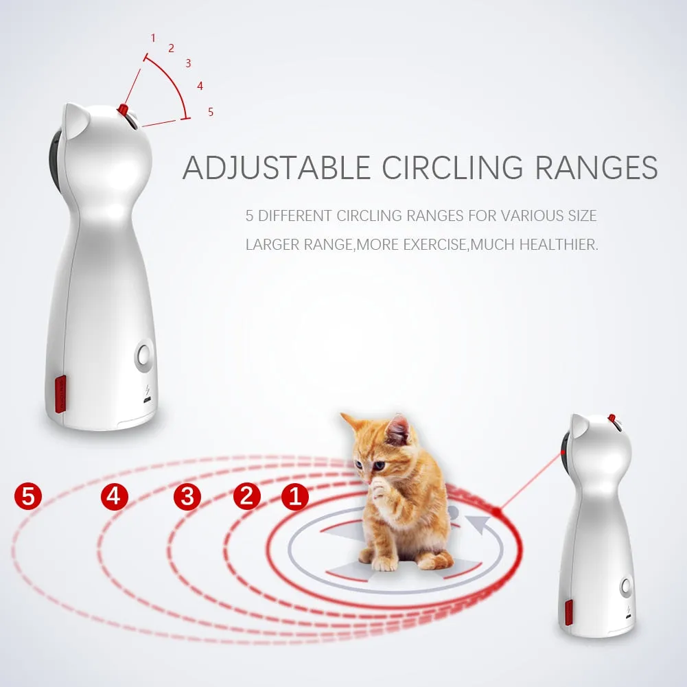 Interactive Laser 360 Degree Rotation Electronic Cat Toy