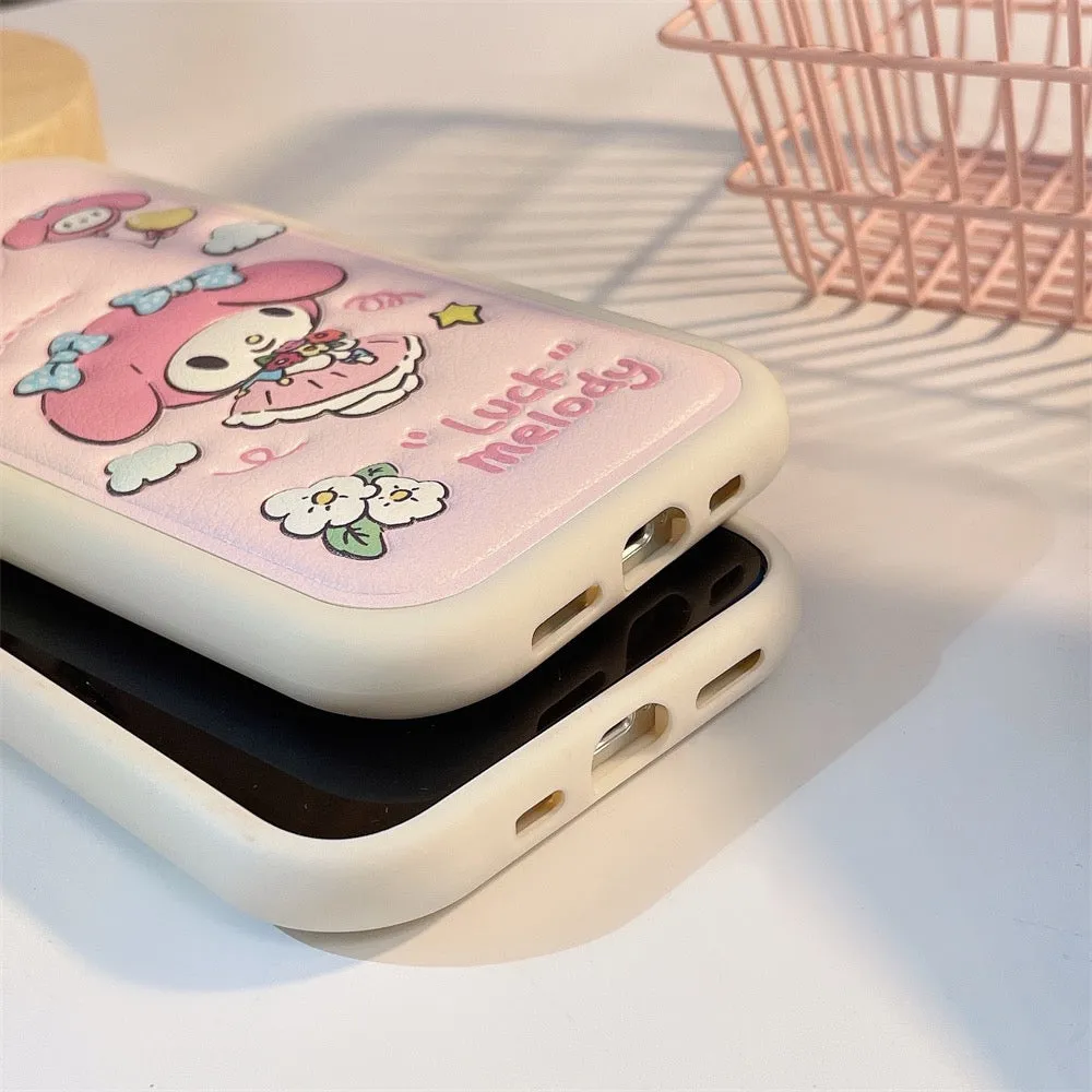 Japanese Cartoon MM CN PN Air Cushion iPhone Case 14 13 12 11 Pro Max Plus