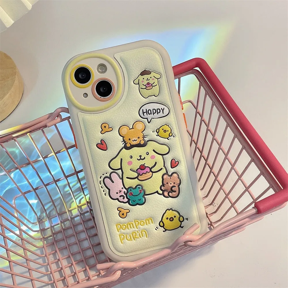 Japanese Cartoon MM CN PN Air Cushion iPhone Case 14 13 12 11 Pro Max Plus