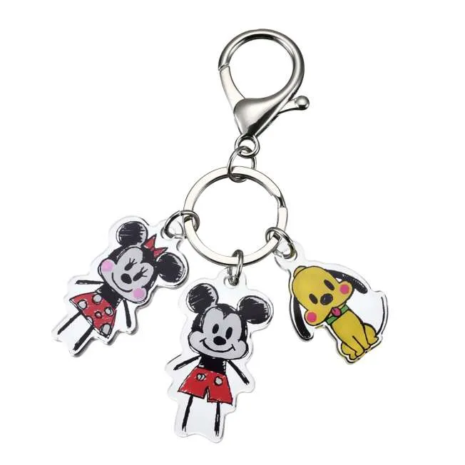 JDS - Key Chain Fes x Mickey, Minnie, Pluto "Graffiti" Keychains