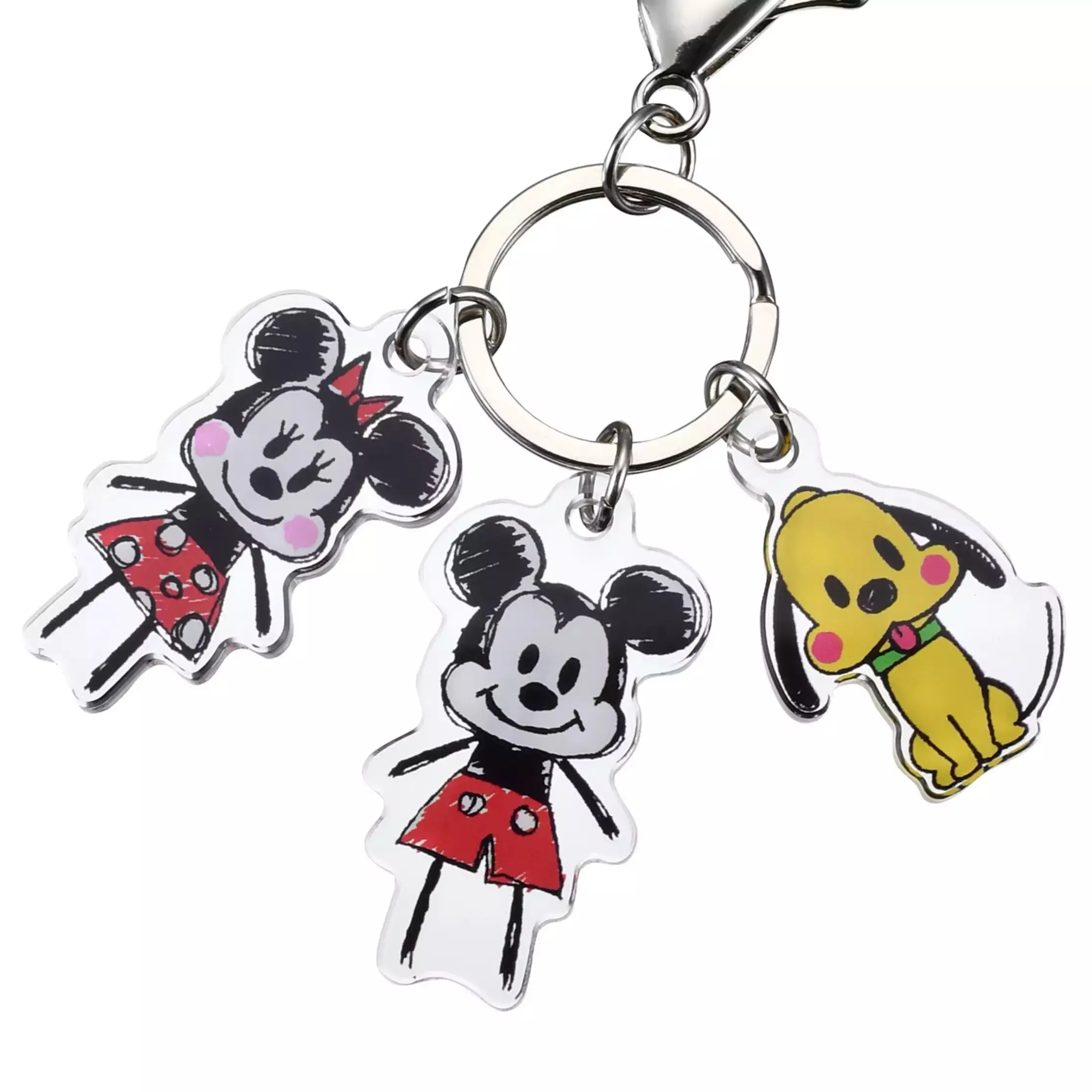 JDS - Key Chain Fes x Mickey, Minnie, Pluto "Graffiti" Keychains