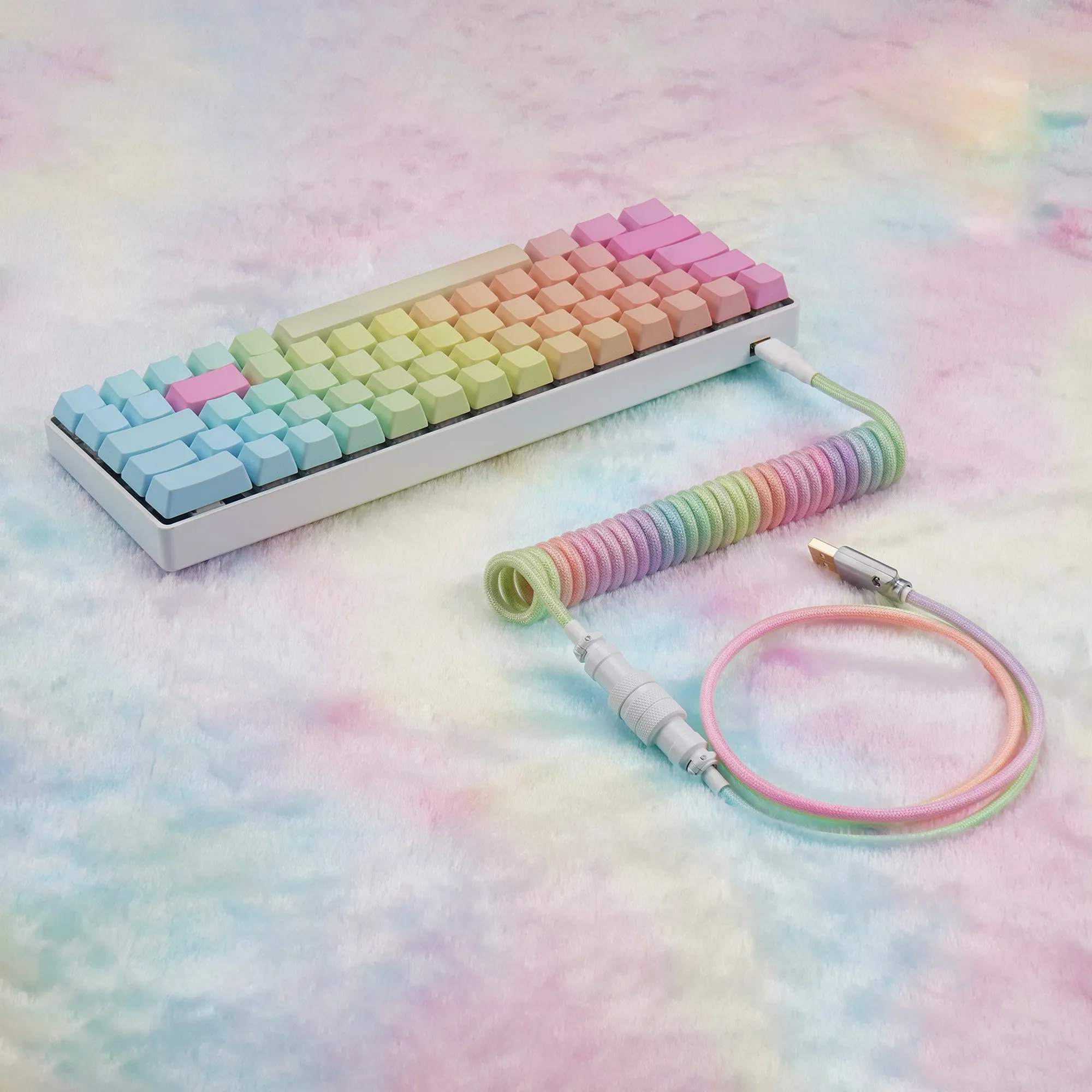 KBDfans Colorful Handmade Custom Mechanical Keyboard USB-C Cable