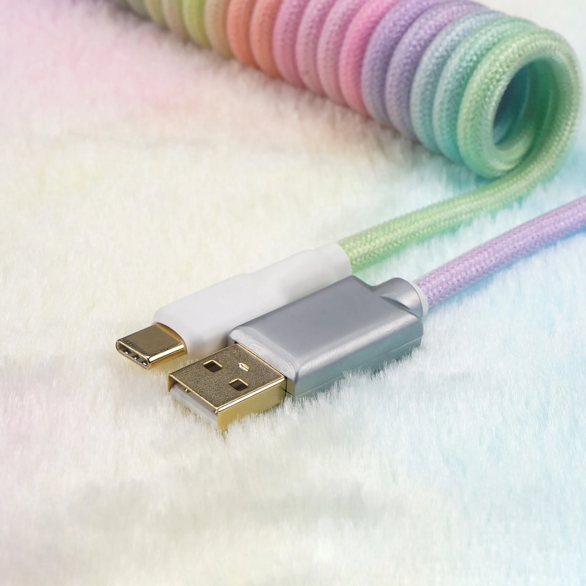 KBDfans Colorful Handmade Custom Mechanical Keyboard USB-C Cable