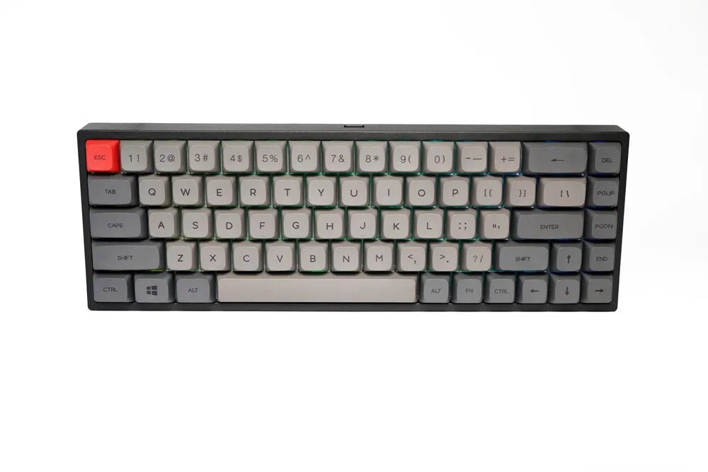 Keyhome KH68 68 key dual mode Bluetooth 5.0 Mechanical Keyboard 65% lighting effect RGB switch led type c software macro