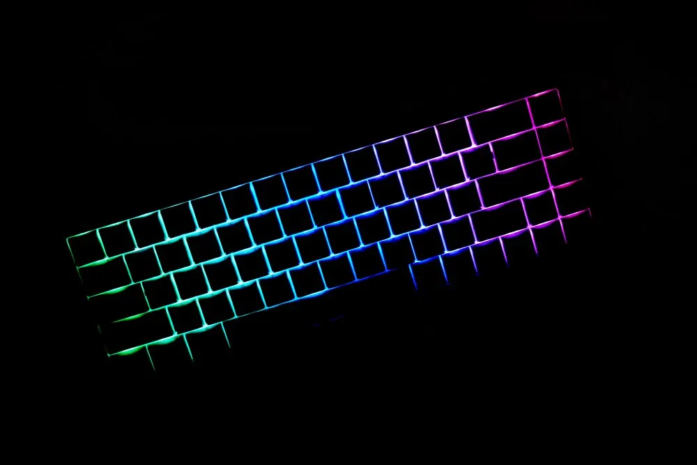 Keyhome KH68 68 key dual mode Bluetooth 5.0 Mechanical Keyboard 65% lighting effect RGB switch led type c software macro