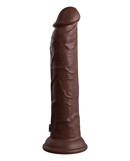 King Cock Elite 9 Inch Dual Density Vibrating Silicone Cock W/remote