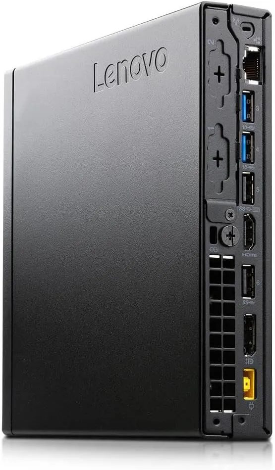 Lenovo ThinkCentre M920q Tiny Desktop PC | Intel Core I5-8500T up to 3.70 GHz Turbo 6-Cores (9th Gen), 16GB RAM, 256GB M.2 SSD, USB-C, DVD RW, Triple Monitor, DisplayPort (4K), HDMI, 1Gb Ethernet, Keyboard, Mouse & Wi-Fi - Windows 11 Pro , 1 Year Warranty