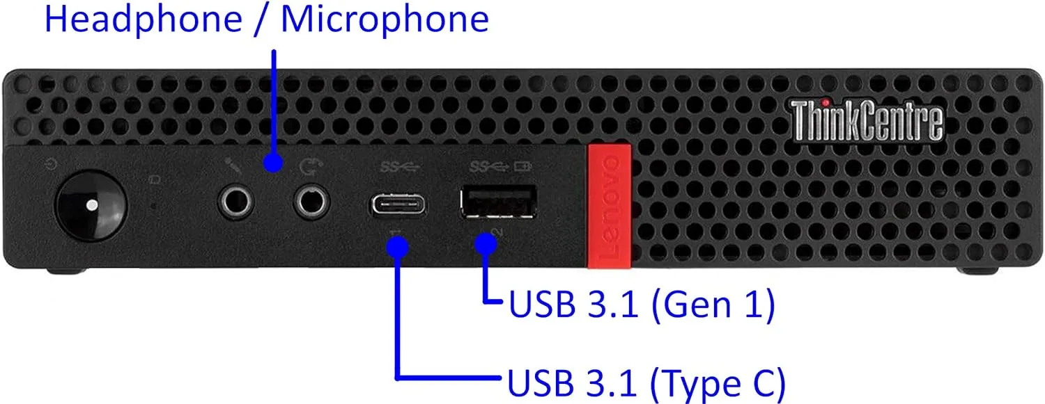 Lenovo ThinkCentre M920q Tiny Desktop PC | Intel Core I5-8500T up to 3.70 GHz Turbo 6-Cores (9th Gen), 16GB RAM, 256GB M.2 SSD, USB-C, DVD RW, Triple Monitor, DisplayPort (4K), HDMI, 1Gb Ethernet, Keyboard, Mouse & Wi-Fi - Windows 11 Pro , 1 Year Warranty