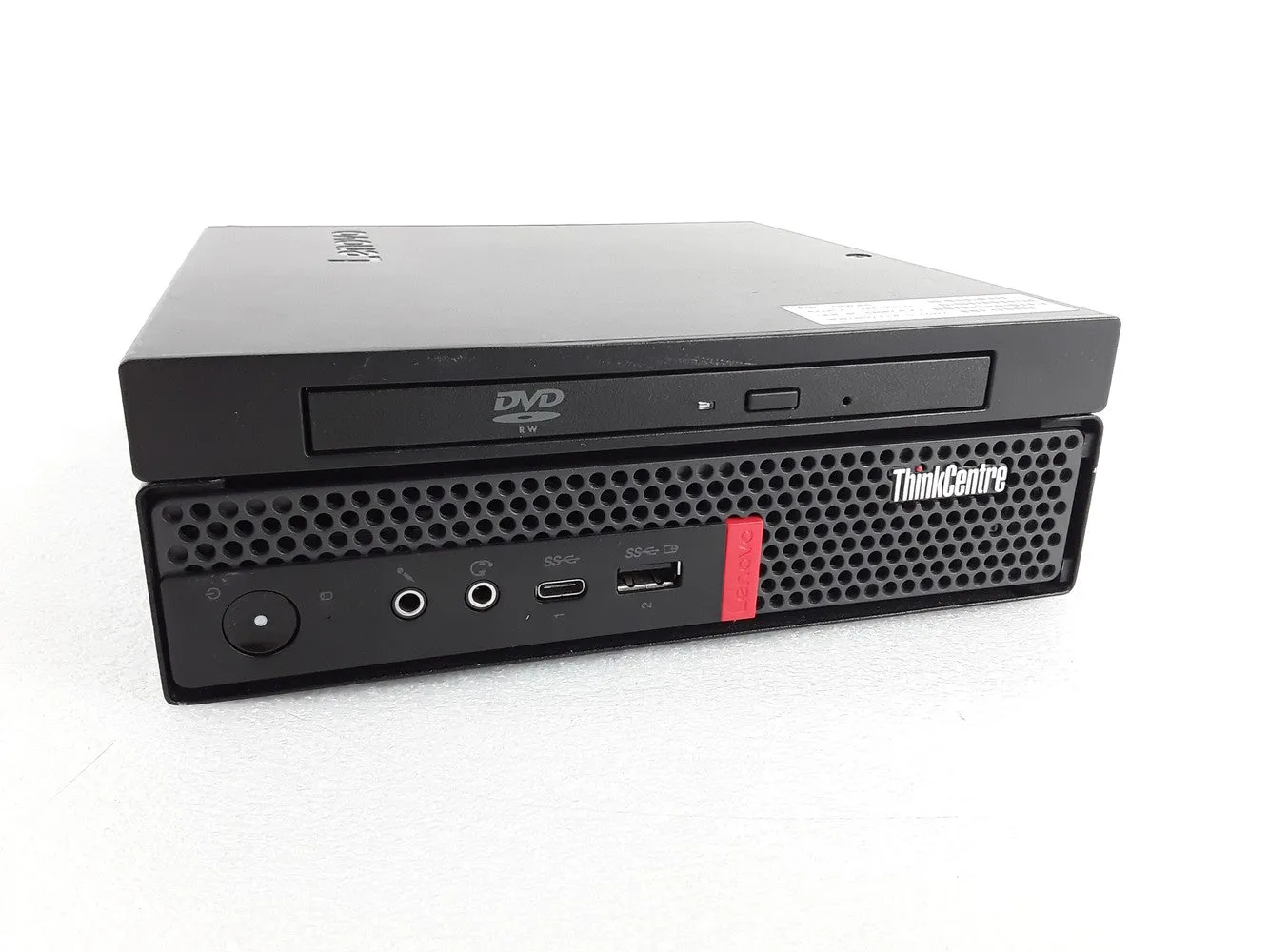 Lenovo ThinkCentre M920q Tiny Desktop PC | Intel Core I5-8500T up to 3.70 GHz Turbo 6-Cores (9th Gen), 16GB RAM, 256GB M.2 SSD, USB-C, DVD RW, Triple Monitor, DisplayPort (4K), HDMI, 1Gb Ethernet, Keyboard, Mouse & Wi-Fi - Windows 11 Pro , 1 Year Warranty