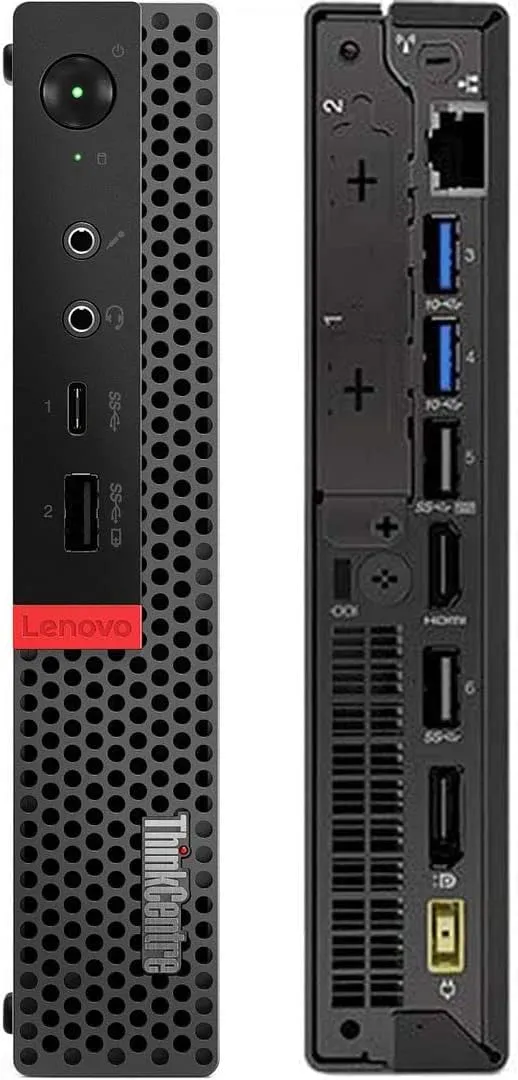 Lenovo ThinkCentre M920q Tiny Desktop PC | Intel Core I5-8500T up to 3.70 GHz Turbo 6-Cores (9th Gen), 16GB RAM, 256GB M.2 SSD, USB-C, DVD RW, Triple Monitor, DisplayPort (4K), HDMI, 1Gb Ethernet, Keyboard, Mouse & Wi-Fi - Windows 11 Pro , 1 Year Warranty