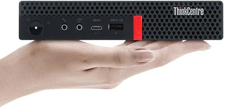 Lenovo ThinkCentre M920q Tiny Desktop PC | Intel Core I5-8500T up to 3.70 GHz Turbo 6-Cores (9th Gen), 16GB RAM, 256GB M.2 SSD, USB-C, DVD RW, Triple Monitor, DisplayPort (4K), HDMI, 1Gb Ethernet, Keyboard, Mouse & Wi-Fi - Windows 11 Pro , 1 Year Warranty