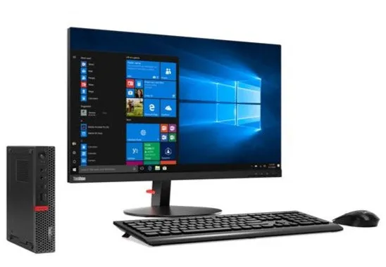 Lenovo ThinkCentre M920x Tiny Desktop, Intel i7-8700T, 2.40GHz, 8GB RAM, 256GB SSD, Win10P - 10S1000BUS