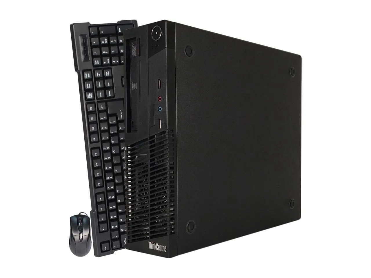 Lenovo ThinkCentre M93P (SFF) / Intel Quad Core i5-4570 (4th Gen) @ 3.6GHz / 16GB RAM / 256GB SSD (Solid State Drive) / Wi-Fi, Keyboard & Mouse / USB 3.0 / DisplayPort / VGA / Gigabit Ethernet / Windows 10 Pro - 1 Year Warranty - Small Form Factor Desktop